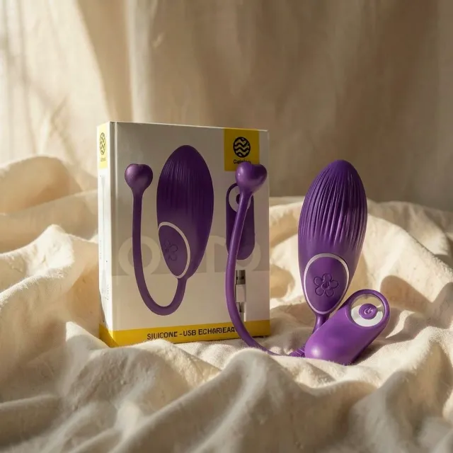 Galatea Otto vibratore coppia telecomando 10 modi lilla