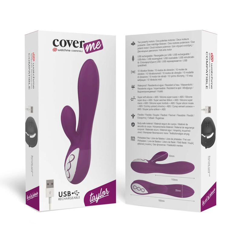 CoverMe Taylor vibratore punto G e clitoride silenzioso