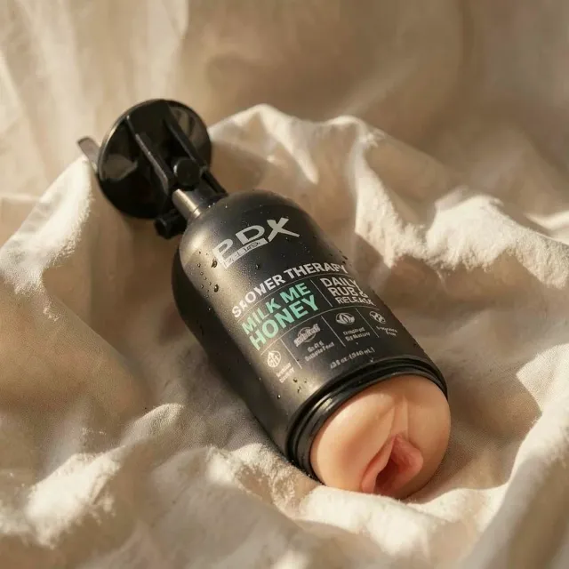 PDX Plus Shower Therapy Milk Me Honey masturbatore discreto chiaro