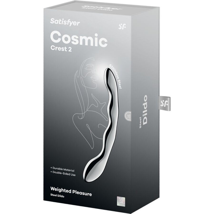 Satisfyer Cosmic Crest 2 dildo acciaio punto G 20,5 cm ondulato