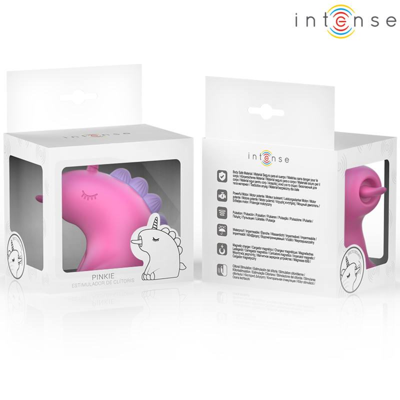 Intense Pinkie stimolatore clitoride lingua rotante fucsia