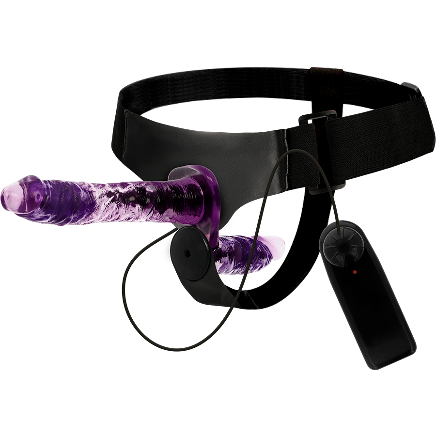 Attraction Rodney Harness Doppio Dildo Vibrante Coppia