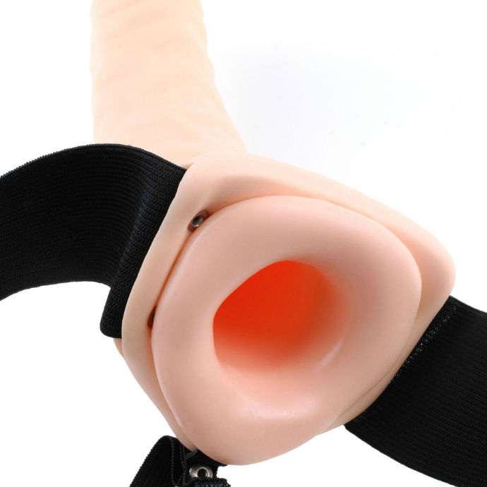 Fetish Fantasy strap-on cavo vibrante marrone