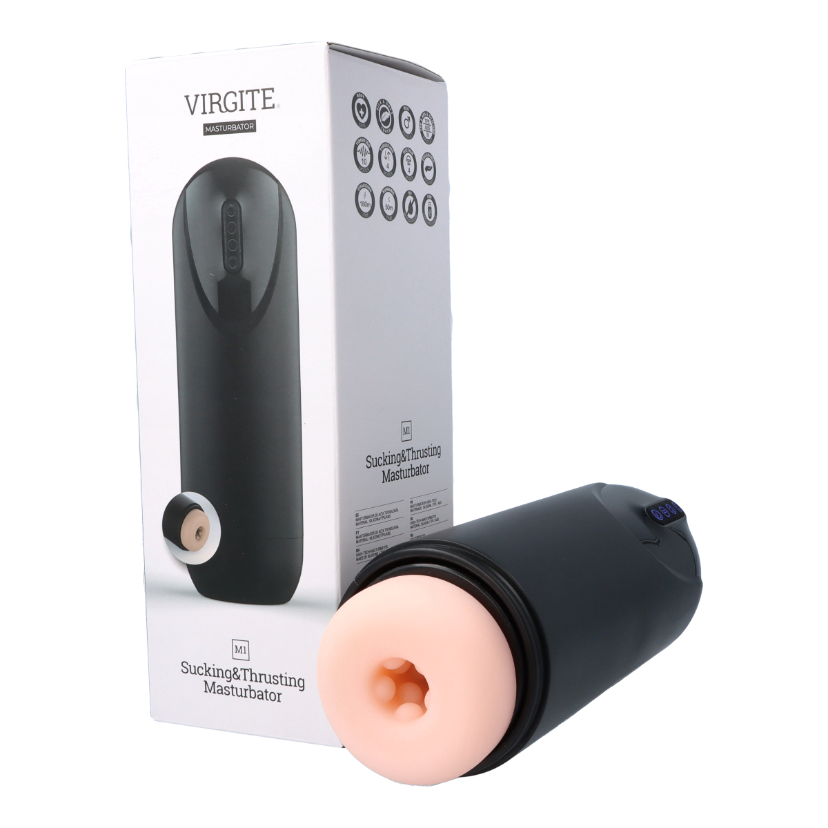 Virgite Love Hit M1 Masturbatore Succhia e Vibra USB flesh