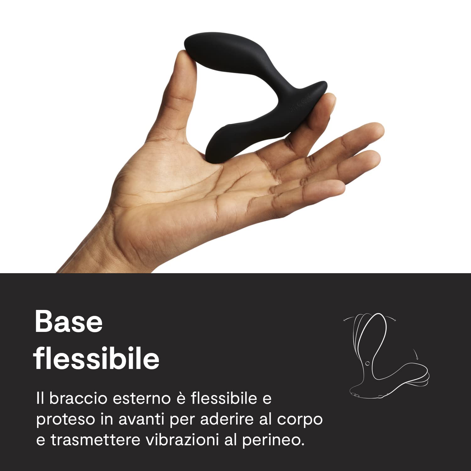 We-Vibe Vector+ vibratore prostatico nero con app