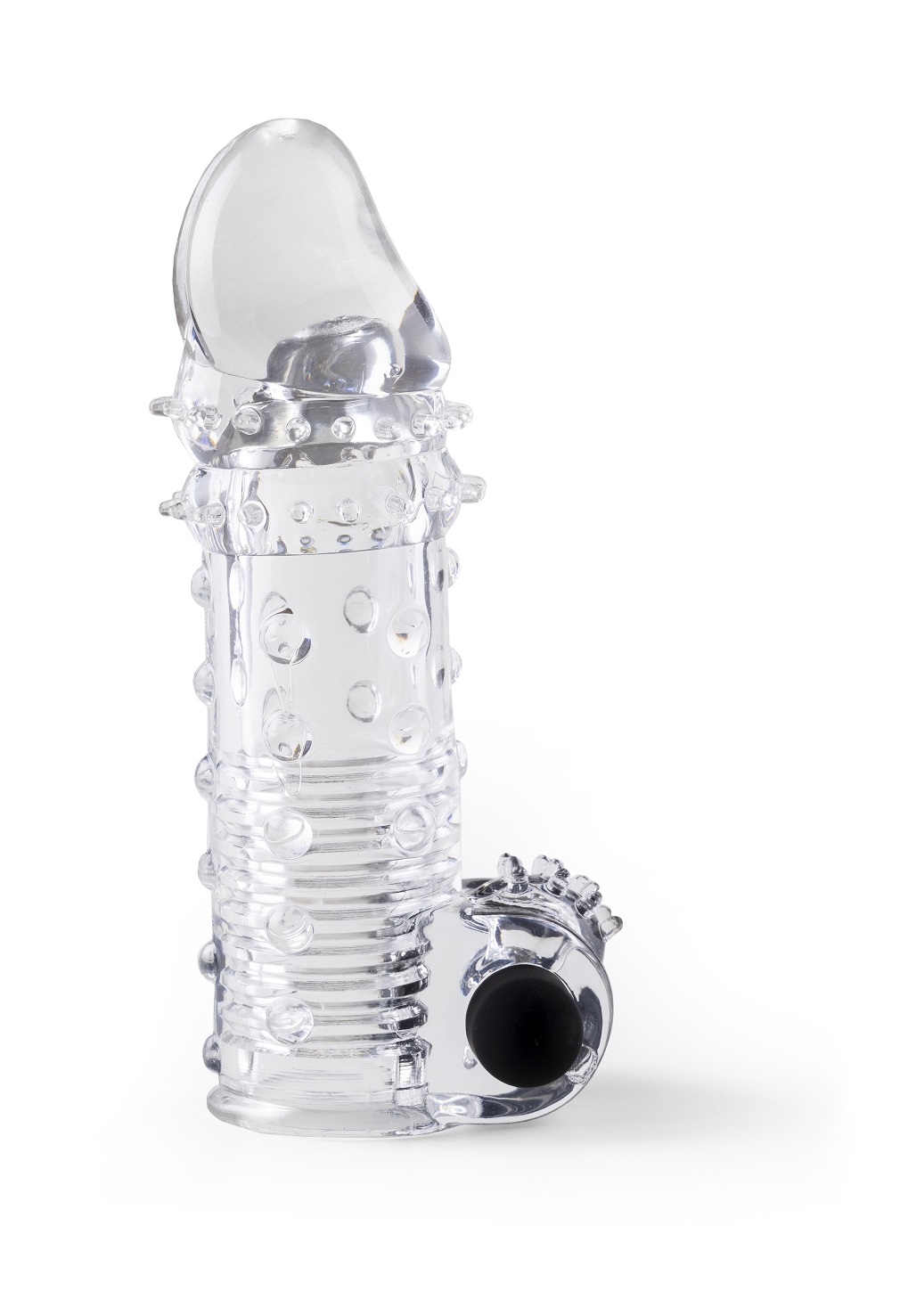 Love Hit by Virgite S11 guaina pene trasparente 15,5 cm vibrante