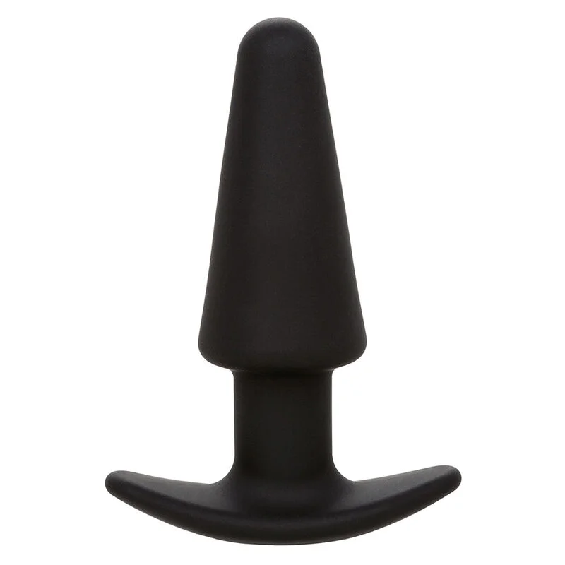 CalExotics Rock Bottom Conico plug anale nero vibrante