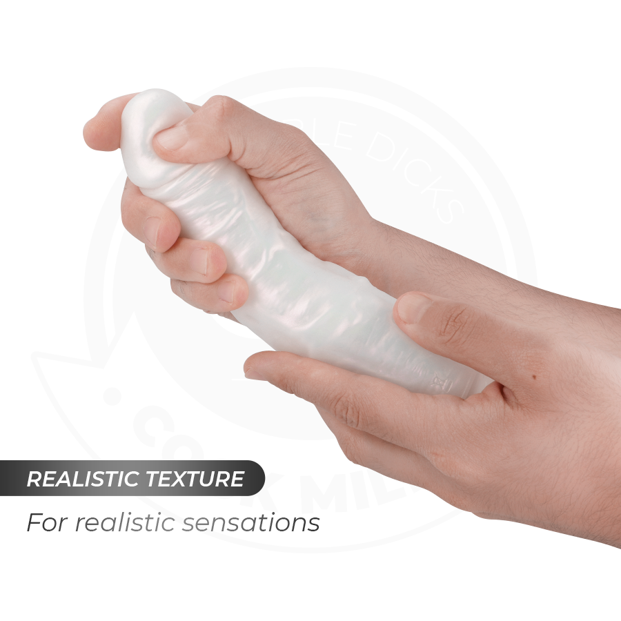 Cock Miller Silicon Lighting dildo vibrante bianco LED