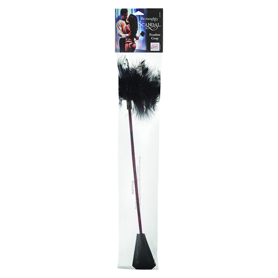 CalExotics Scandal Feather Crop frustino nero 53 cm piuma