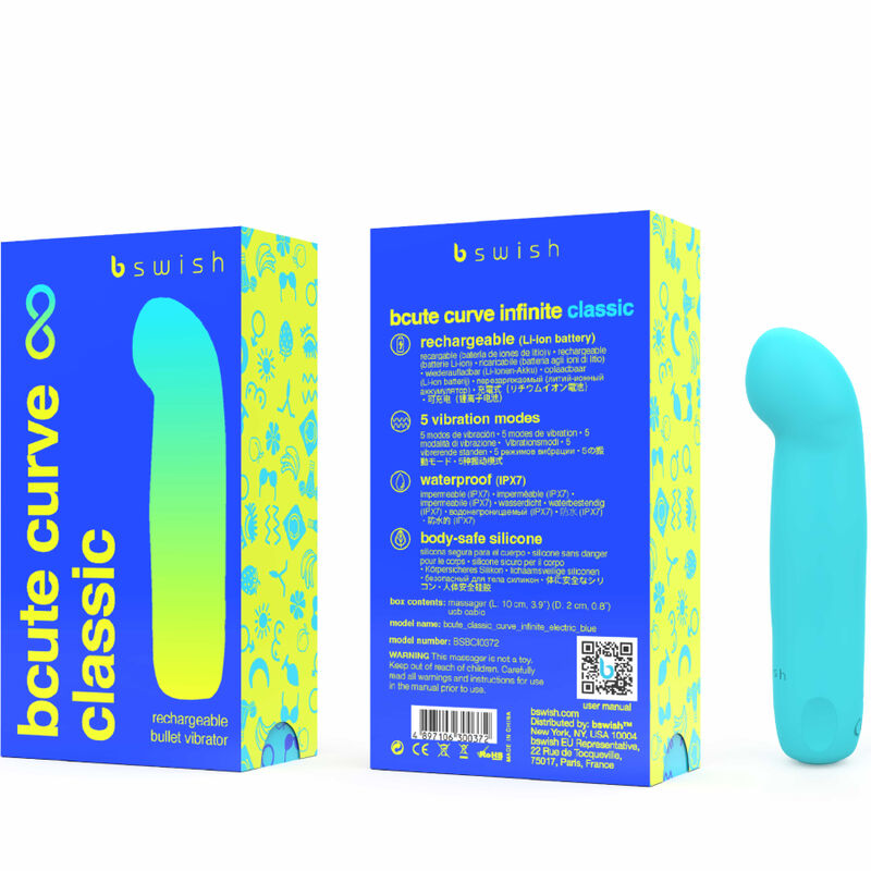 B Swish Bcute Curve Infinite vibratore punto G blu