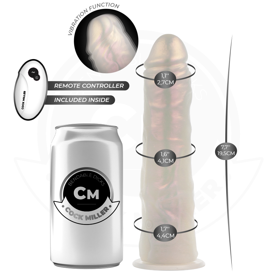 Cock Miller Realist Light 19,5 dildo luminoso silicone