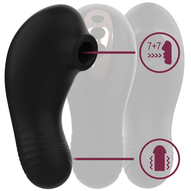 Rithual Shushu Pro succhiaclitoride nero doppio motore