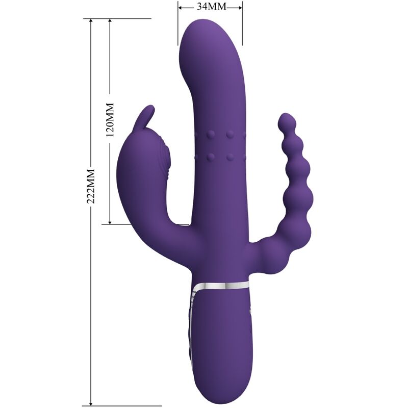 Pretty Love Cammy vibratore rabbit triplo