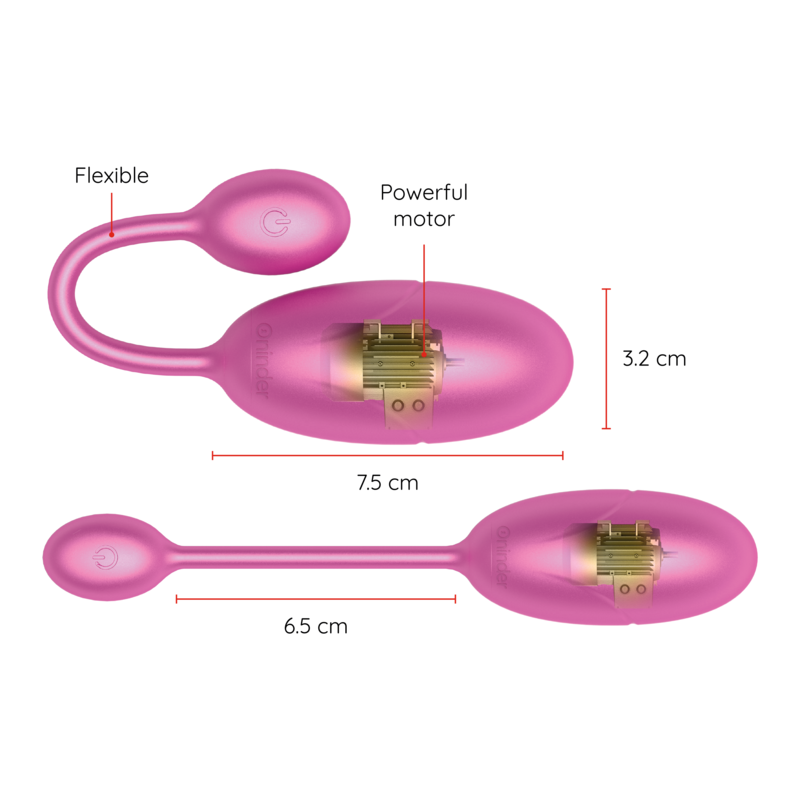 Oninder Tokyo ovetto vibrante rosa 7,5 cm con app