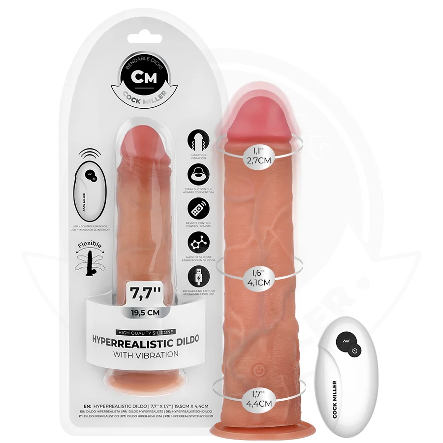 Cock Miller Vibe 19,5 cm vibratore realistico con telecomando