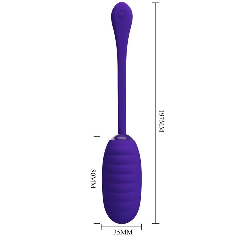 Pretty Love Kirk uovo vibrante silicone viola