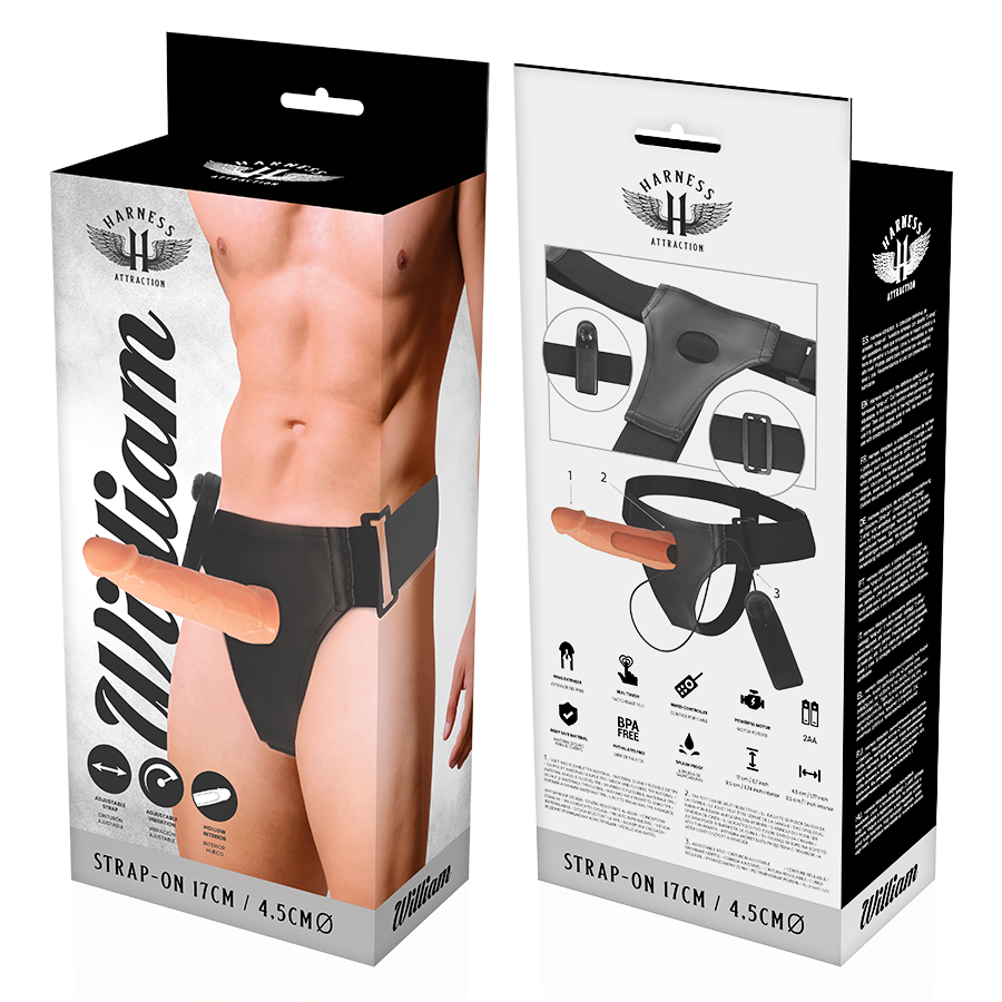 Attraction Willian harness cavo vibrante 17 cm