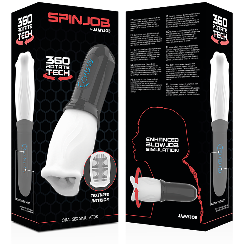 Jamyjob Spinjob masturbatore rotante 360° 3 velocità