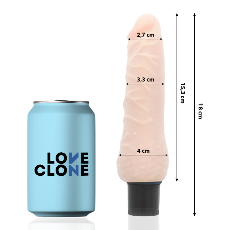 LoveClone Sven vibratore realistico autolubrificante