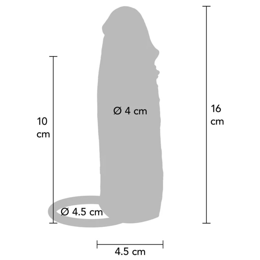 ToyJoy Hydrated Skin guaina 16 cm silicone idratante