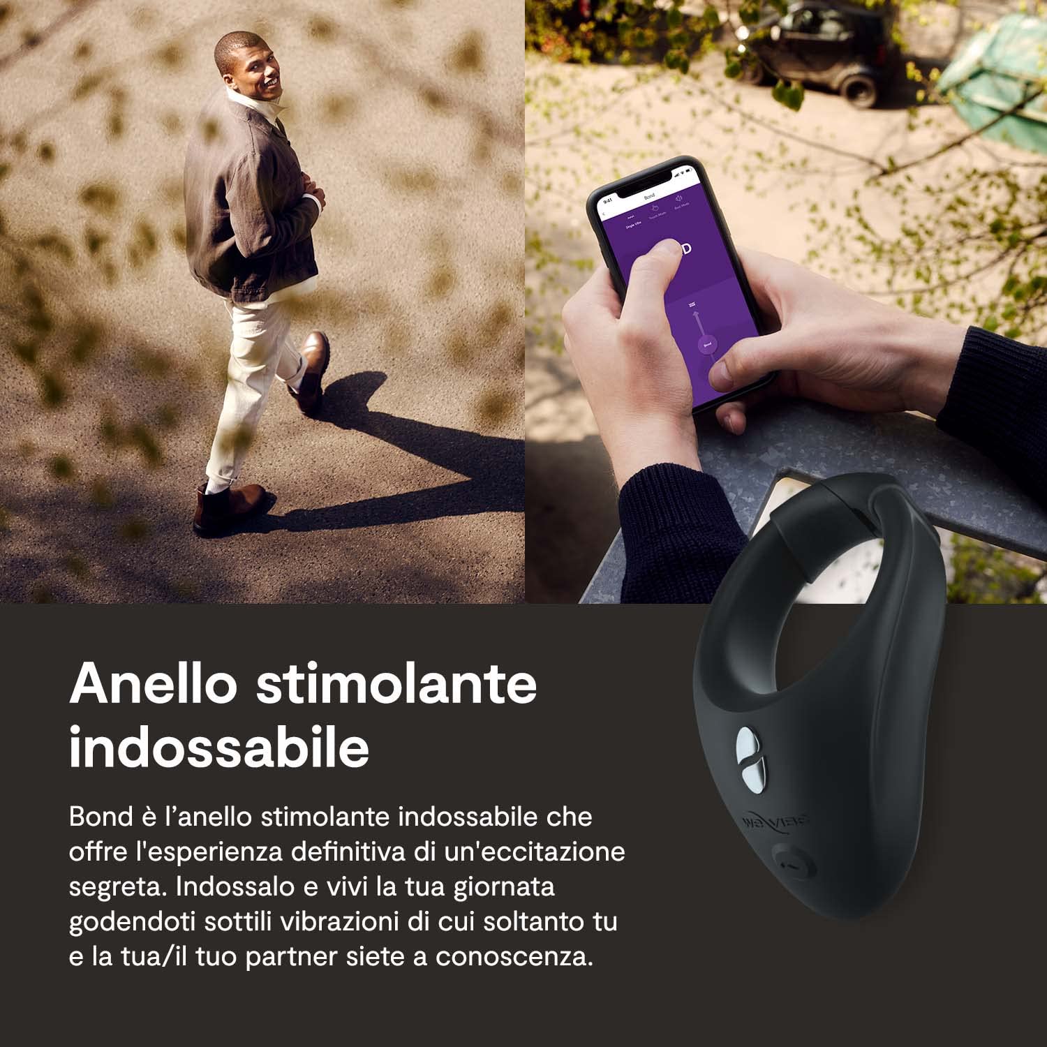 We-Vibe Bond anello vibrante 35/42mm con app