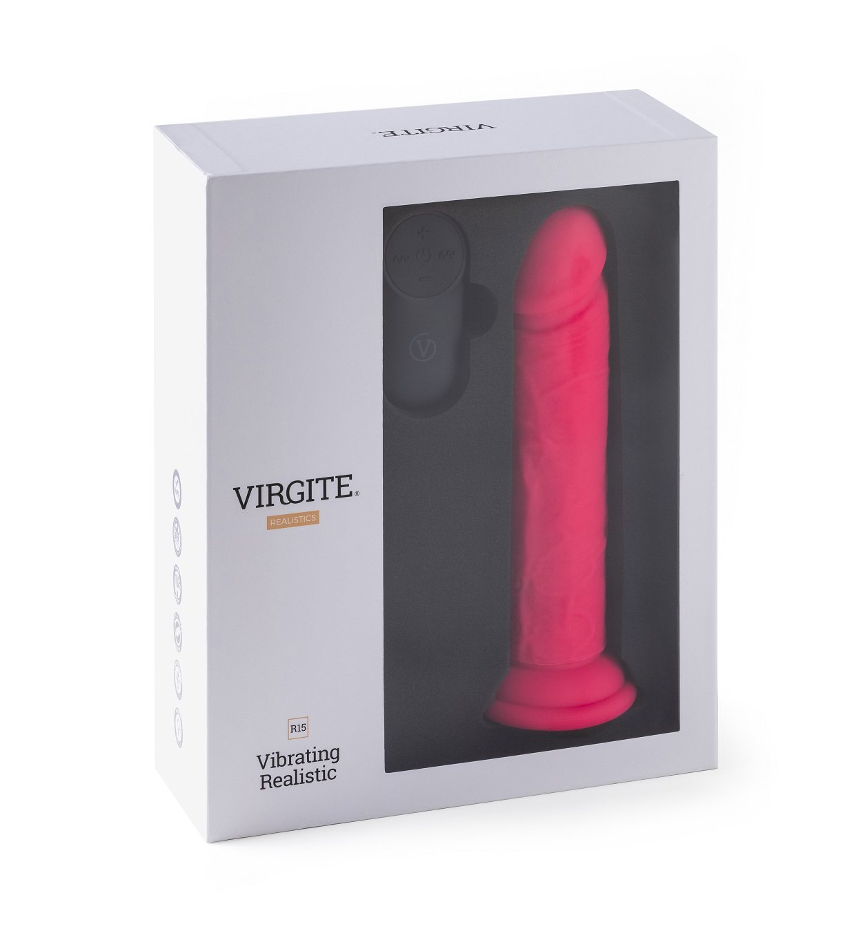 Virgite Love Hit R15 Vibratore Realistico 16,5 cm rosa telecomando