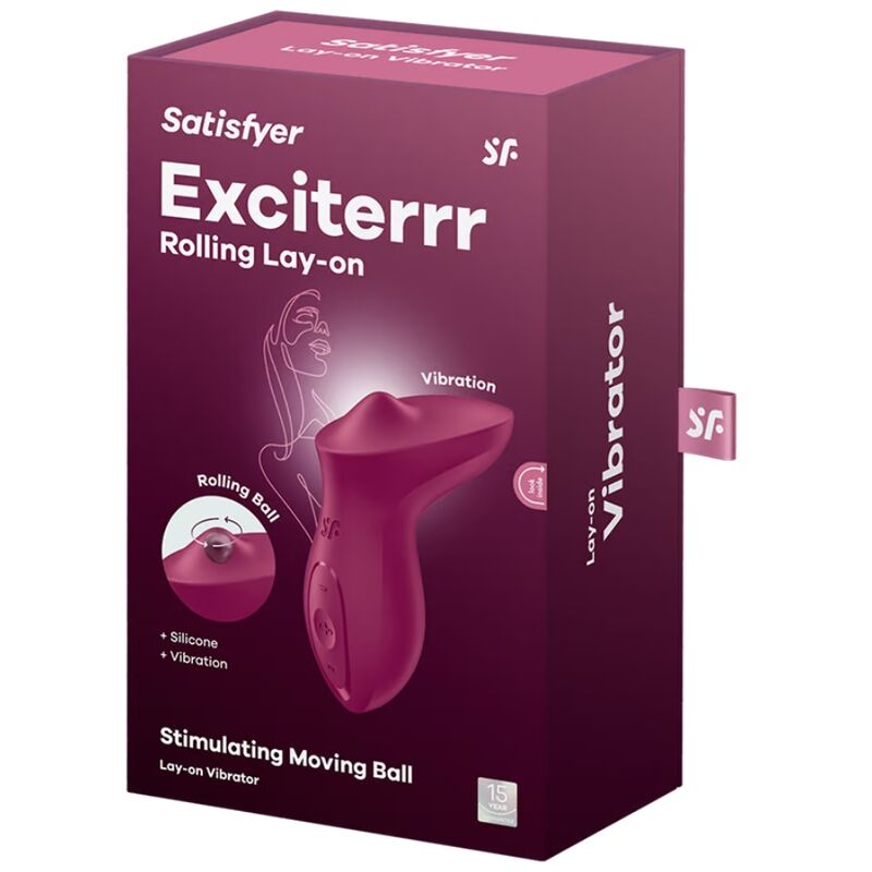 Satisfyer Exciterrr stimolatore clitoride fucsia rotante