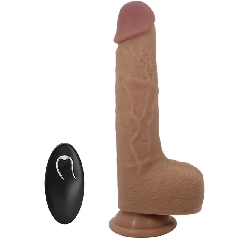 Pretty Love Tommy vibratore realistico telecomando 22,5 cm marrone