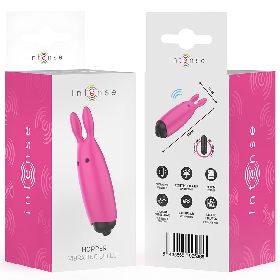 Intense Hopper mini vibratore clitoride rosa tascabile