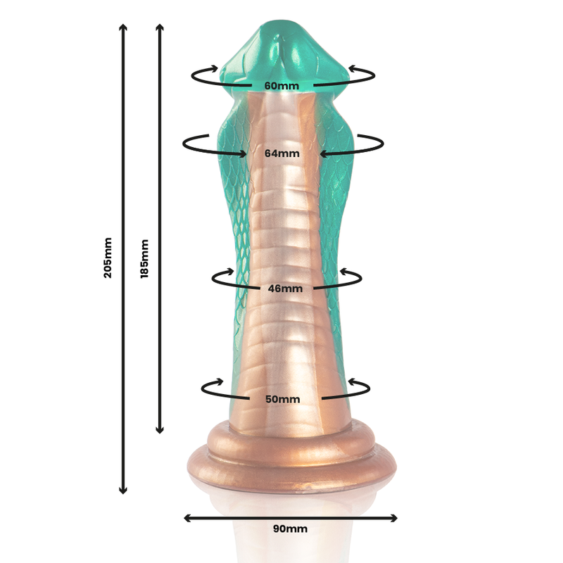 Epic Cybersilicock Python dildo in silicone verde 20,5 cm
