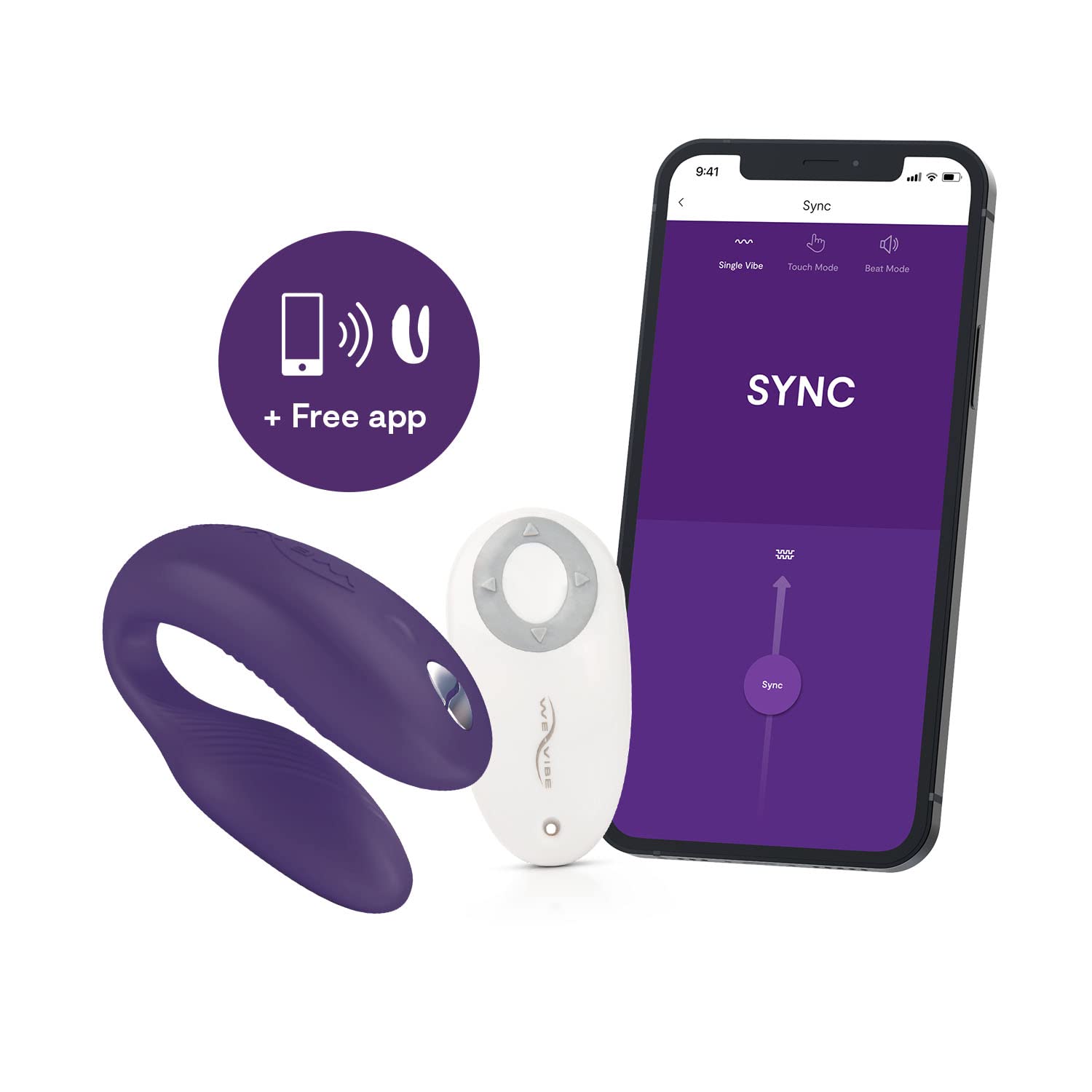We-Vibe Sync 1 vibratore per coppie viola punto G
