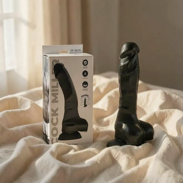 CockMiller Cocksil dildo realistico nero 19,5 cm ventosa
