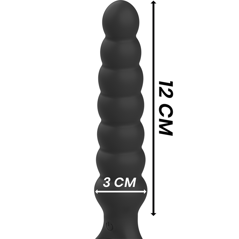 Black&Silver Bob plug anale vibrante 10 vibrazioni