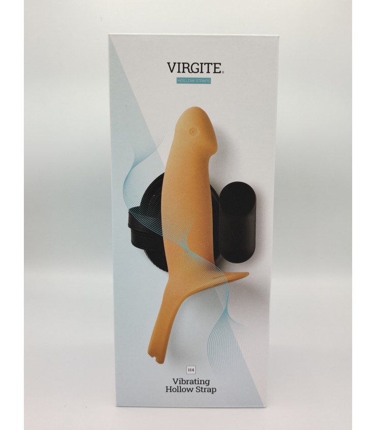 Love Hit by Virgite H4 strap-on cavo vibrante taglia L silicone