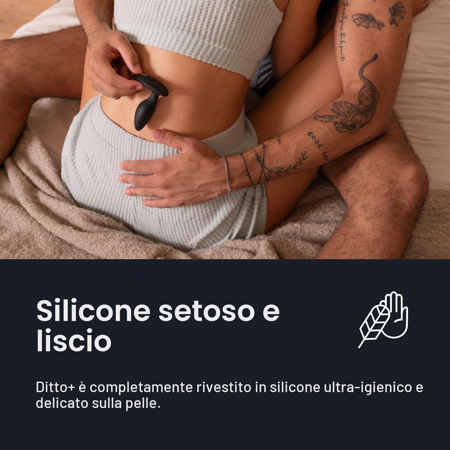 We-Vibe Ditto+ Plug Anale Vibrante Nero 10 modalità