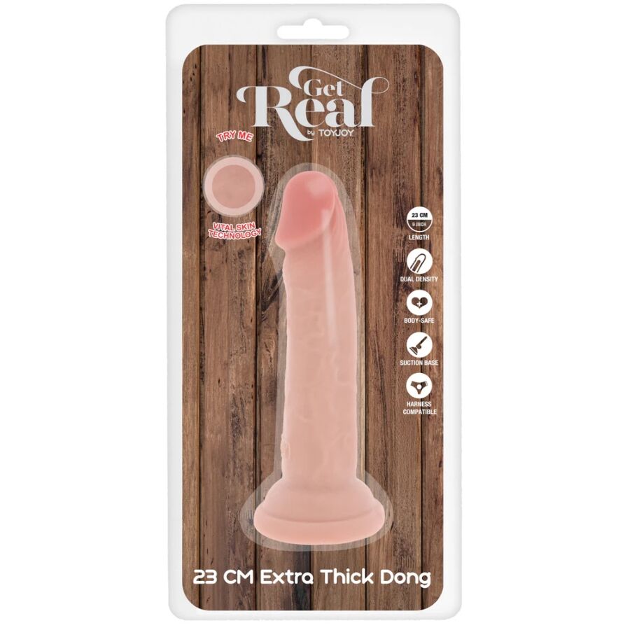 ToyJoy Get Real Dong 23 cm dildo con ventosa doppia densita