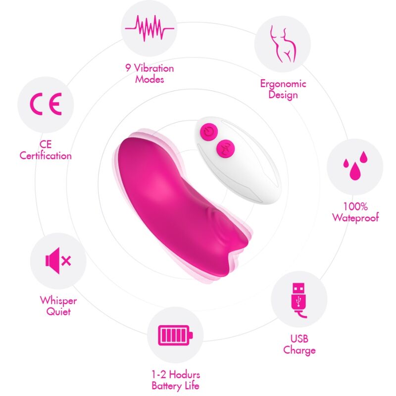 Armony Butterfly Rosa vibratore farfalla coppia telecomando