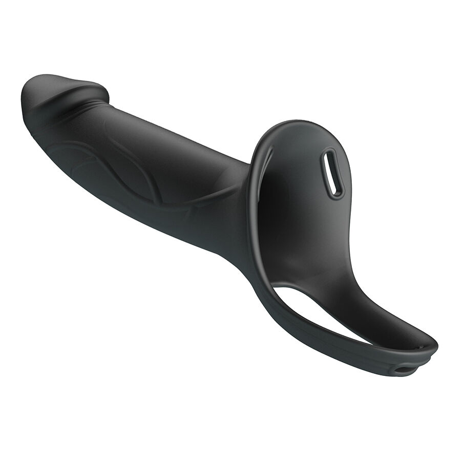 Pretty Love Landon strap-on cavo 18 cm nero silicone