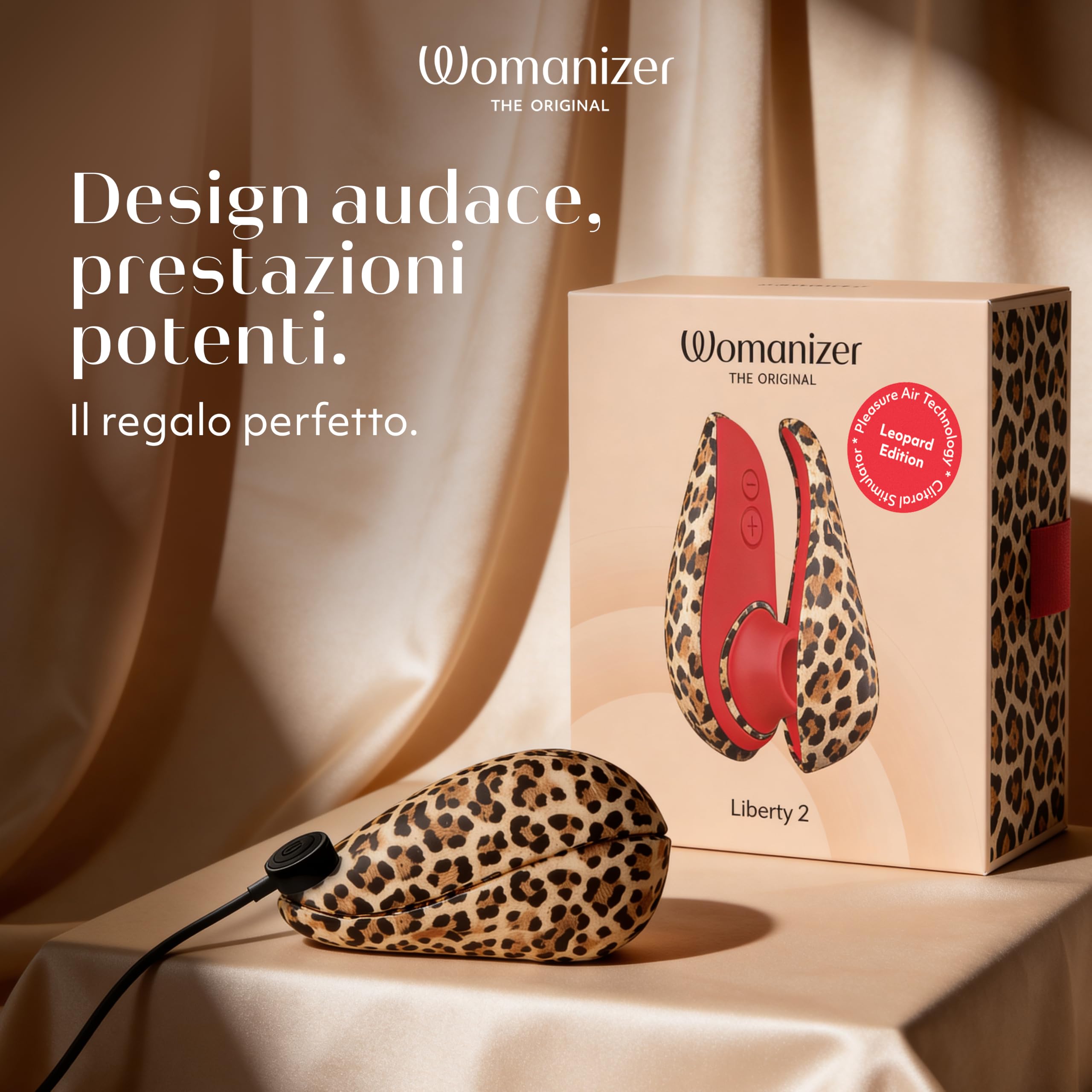 Womanizer Liberty 2 succhia clitoride leopardo impermeabile