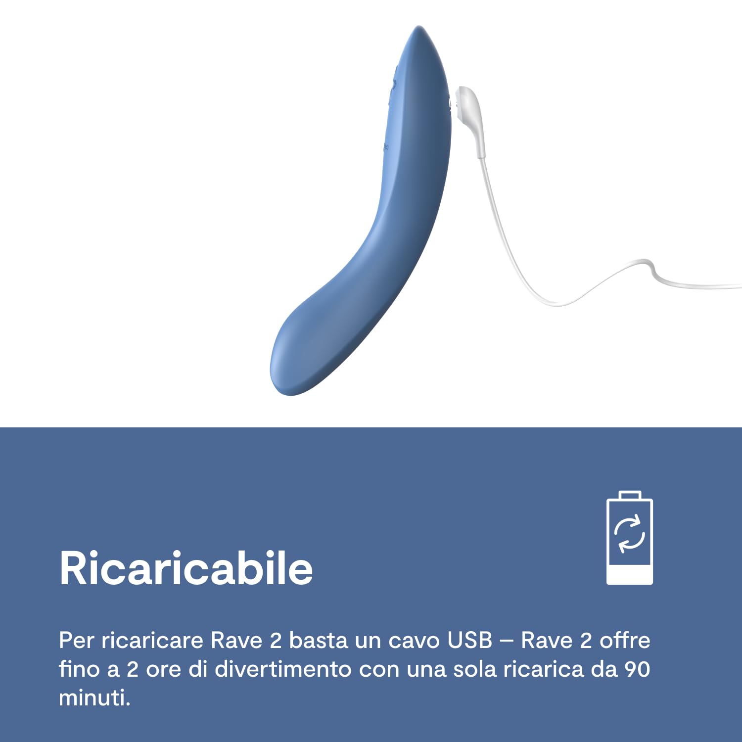 We-Vibe Rave 2 Vibratore Punto G Blu con app