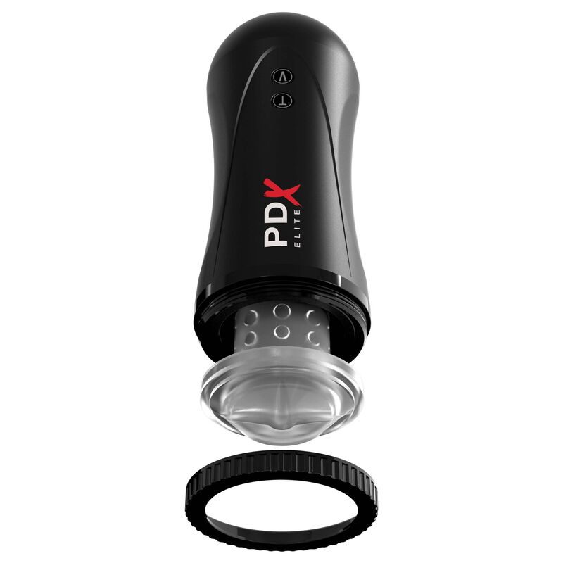 PDX Elite Moto Stroker masturbatore vibrante spinta