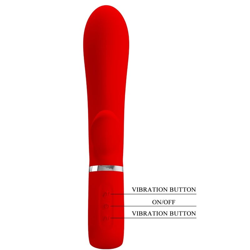 Pretty Love Thomas vibratore rabbit rosso punto G memory