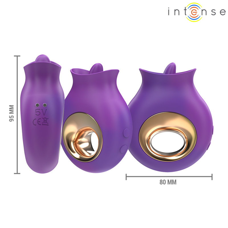 Intense Tuli stimolatore clitorideo viola oscillazione