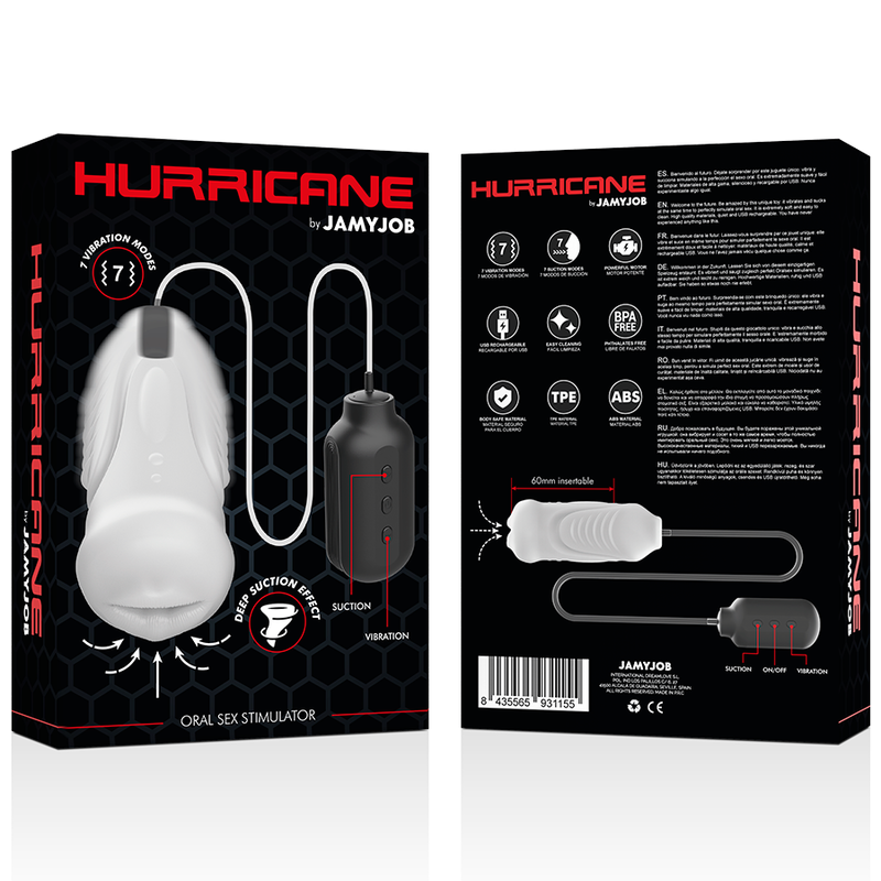 Frutille Jamyjob Hurricane masturbatore aspirante