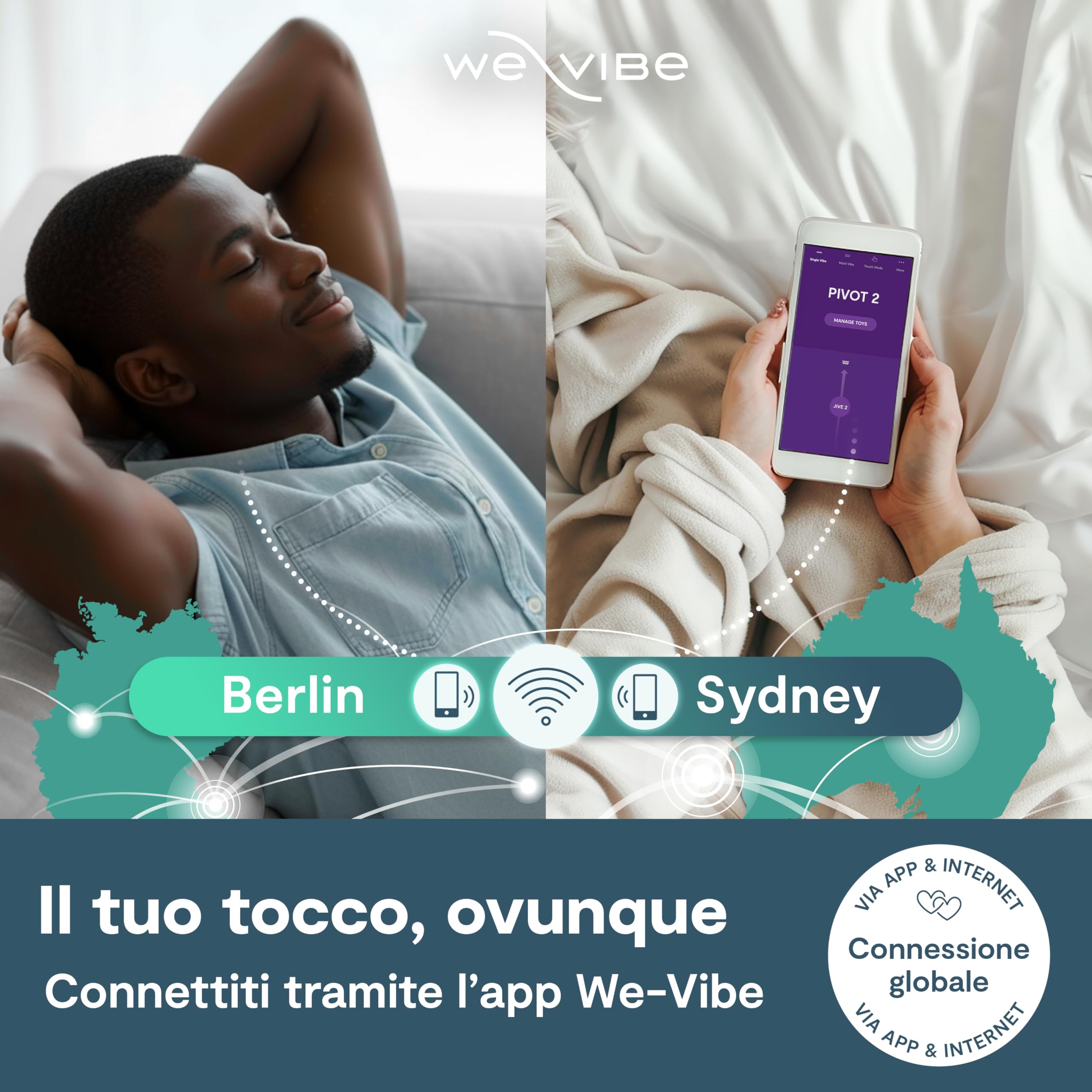 We-Vibe Pivot 2 anello vibrante 52mm per coppia