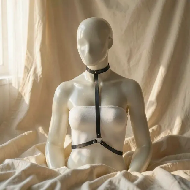 Bijoux Indiscrets Maze pettorina harness nero regolabile vegano