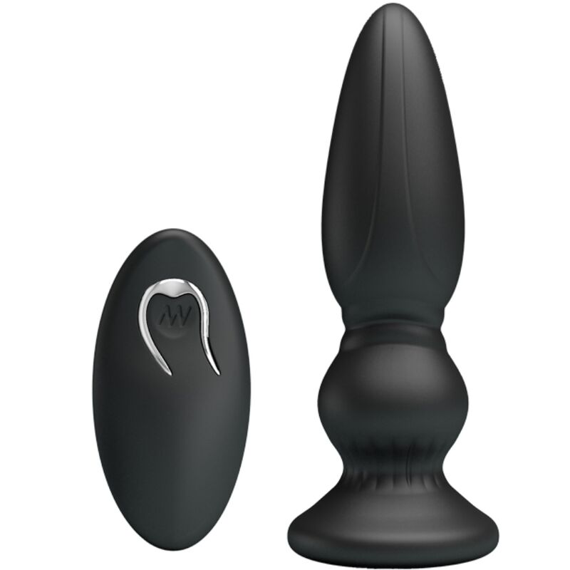 MR Play plug prostatico vibrante telecomando nero