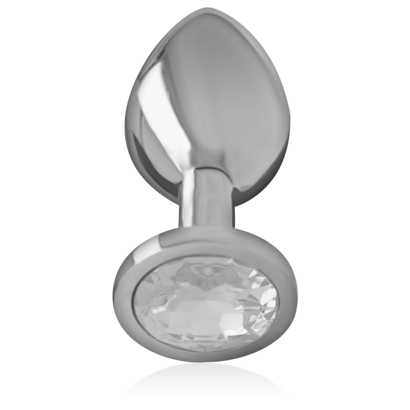 Intense Gioiello plug anale metallo argento taglia S