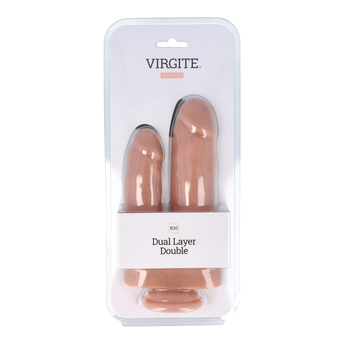 Virgite R30 dildo doppia estremità 22cm/17,5cm dual layer