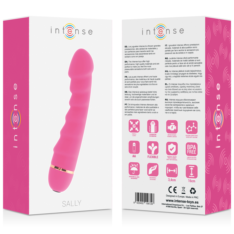 Intense Sally Rosa vibratore punto G rosa 16 cm